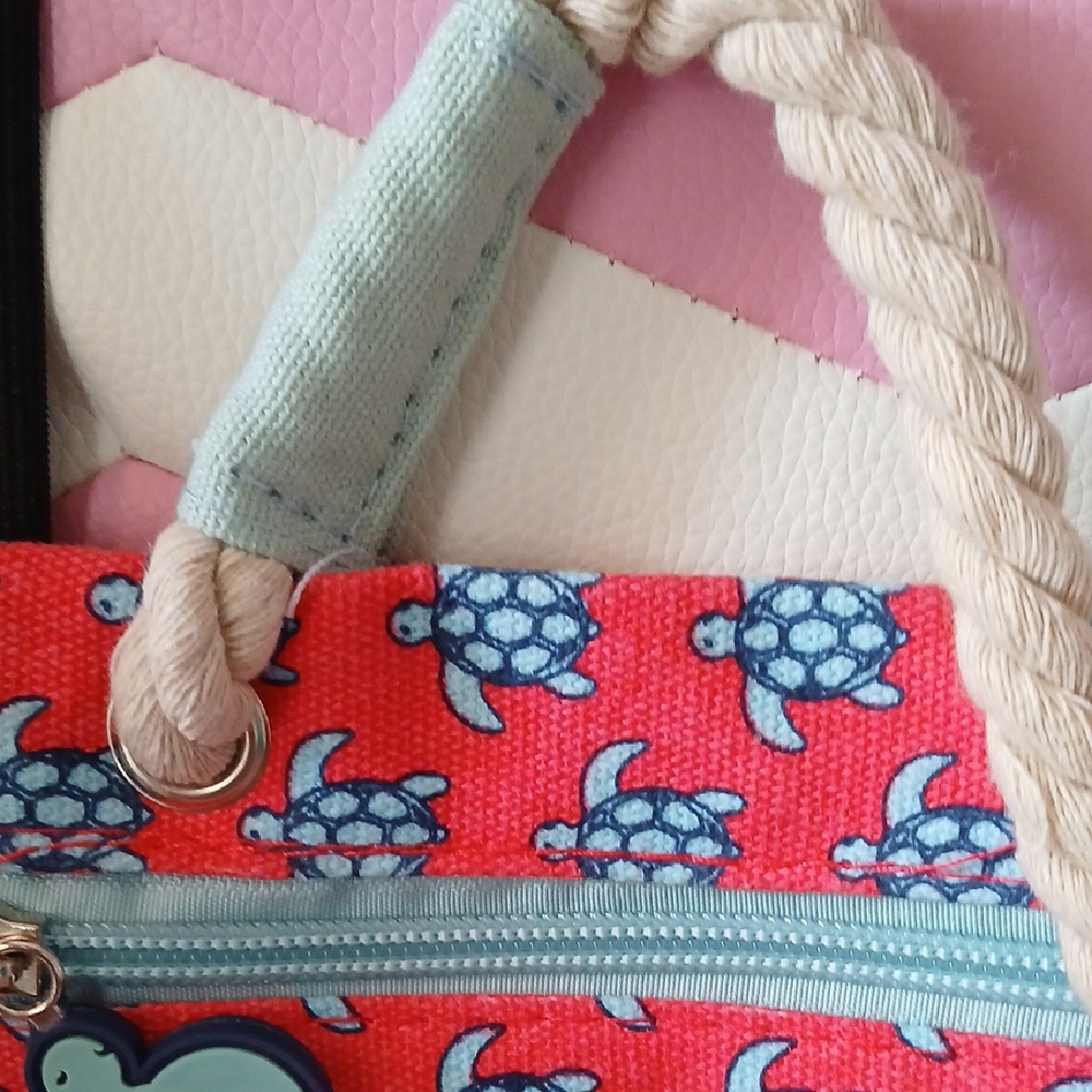 Sea Life Pink and Blue Crossbody Bag - Picture 5 of 8